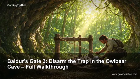 Baldur's Gate 3: Disarm the Trap in the Owlbear Cave – Full Walkthrough