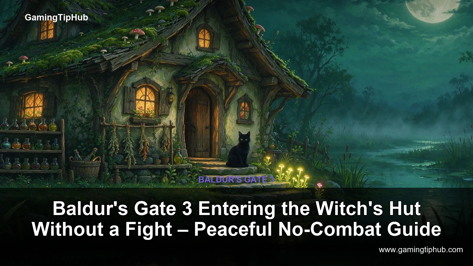 Baldur's Gate 3 Entering the Witch's Hut Without a Fight – Peaceful No-Combat Guide