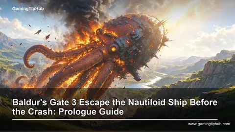 Baldur's Gate 3 Escape the Nautiloid Ship Before the Crash: Prologue Guide