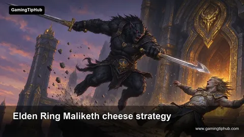 Elden Ring Maliketh cheese strategy