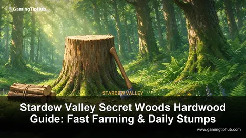 Stardew Valley Secret Woods Hardwood Guide: Fast Farming & Daily Stumps